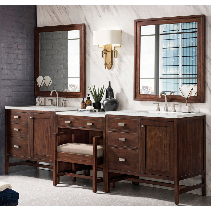 90'' Addison Double Bathroom Vanity in Mid-Century Acacia