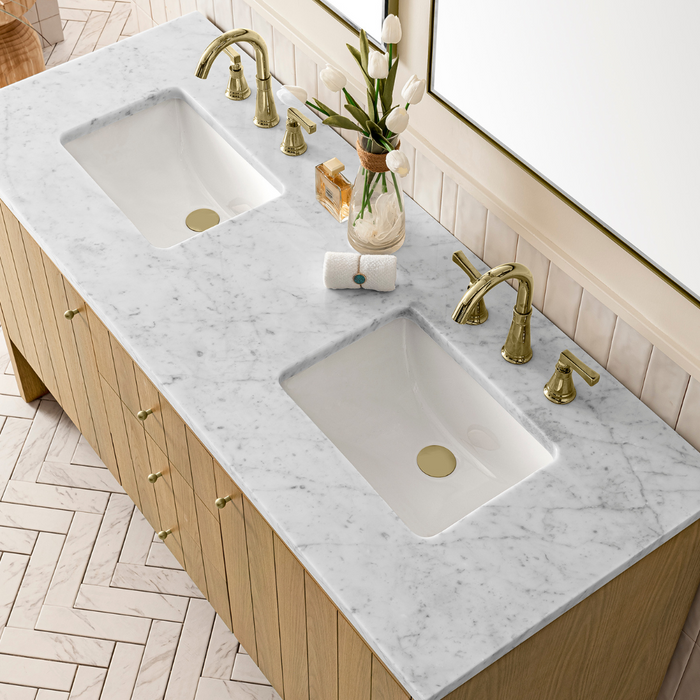 Hudson Vanity with Carrara Marble Countertop
