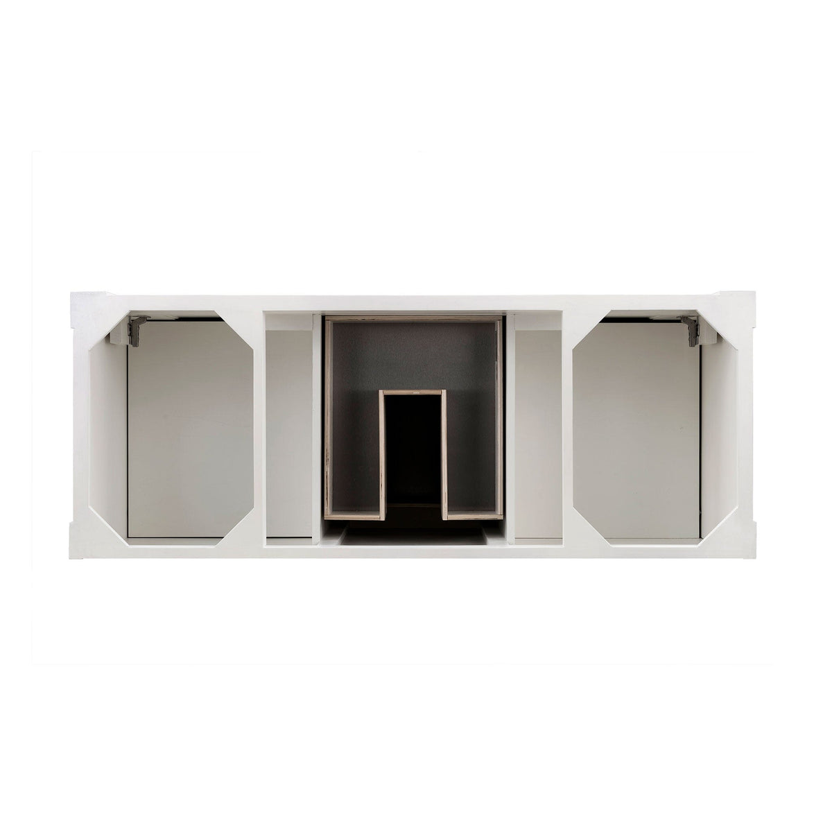 60" Brookfield Single Bathroom Vanity, Bright White - vanitiesdepot.com