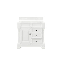 36" Brookfield Single Bathroom Vanity, Bright White w/ White Zeus Quartz top