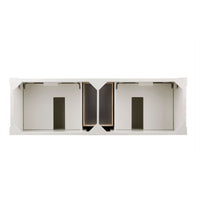 72" Brookfield Double Bathroom Vanity, Bright White w/ White Zeus Quartz Top
