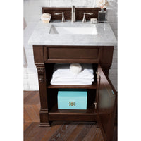 26" Brookfield Single Bathroom Vanity, Burnished Mahogany - vanitiesdepot.com