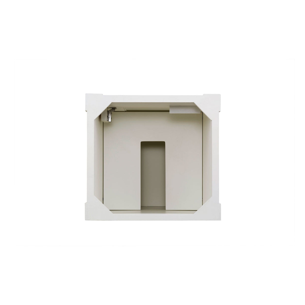 26" Brookfield Single Bathroom Vanity, Bright White w/ White Zeus Quartz Top