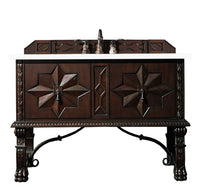 48" Balmoral Single Sink Bathroom Vanity w/ White Zeus Quartz Top