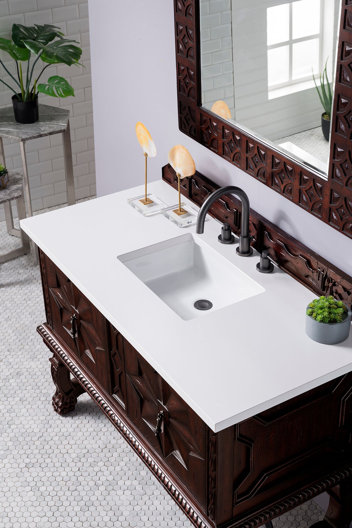 48" Balmoral Single Sink Bathroom Vanity w/ White Zeus Quartz Top