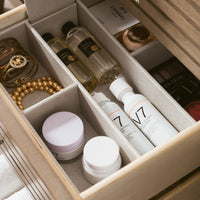 59" Linear Double Bathroom Vanity, Whitewashed Walnut with Glossy White Composite Top