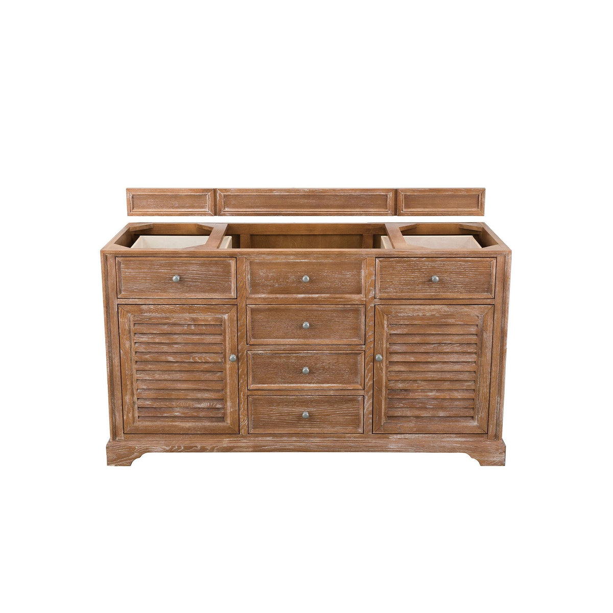 60" Savannah Single Bathroom Vanity, Driftwood - vanitiesdepot.com