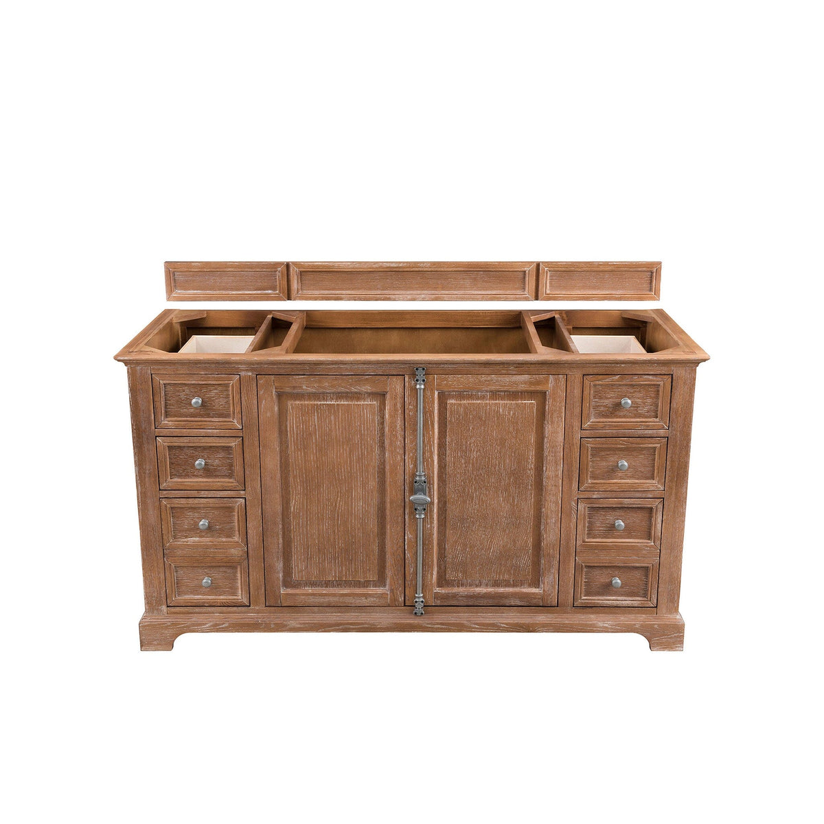 60" Providence Single Bathroom Vanity, Driftwood - vanitiesdepot.com