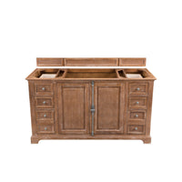 60" Providence Single Bathroom Vanity, Driftwood - vanitiesdepot.com