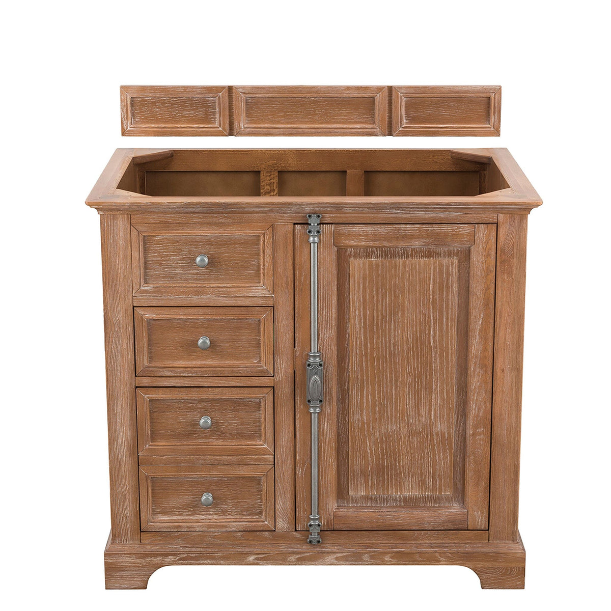 36" Providence Single Bathroom Vanity, Driftwood - vanitiesdepot.com