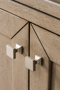 60" Chicago Single Bathroom Vanity, Whitewashed Walnut w/ White Zeus Quartz Top