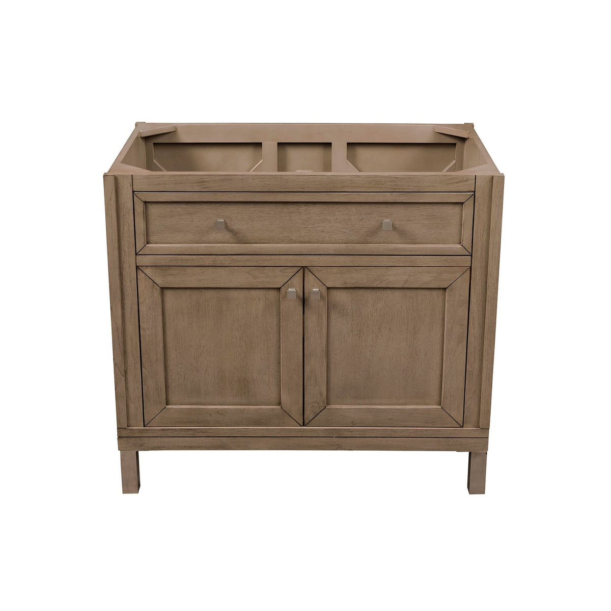 36" Chicago Single Bathroom Vanity, Whitewashed Walnut - vanitiesdepot.com