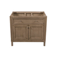 36" Chicago Single Bathroom Vanity, Whitewashed Walnut - vanitiesdepot.com
