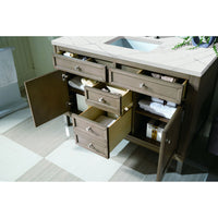 48" Chicago Single Bathroom Vanity, Whitewashed Walnut - vanitiesdepot.com