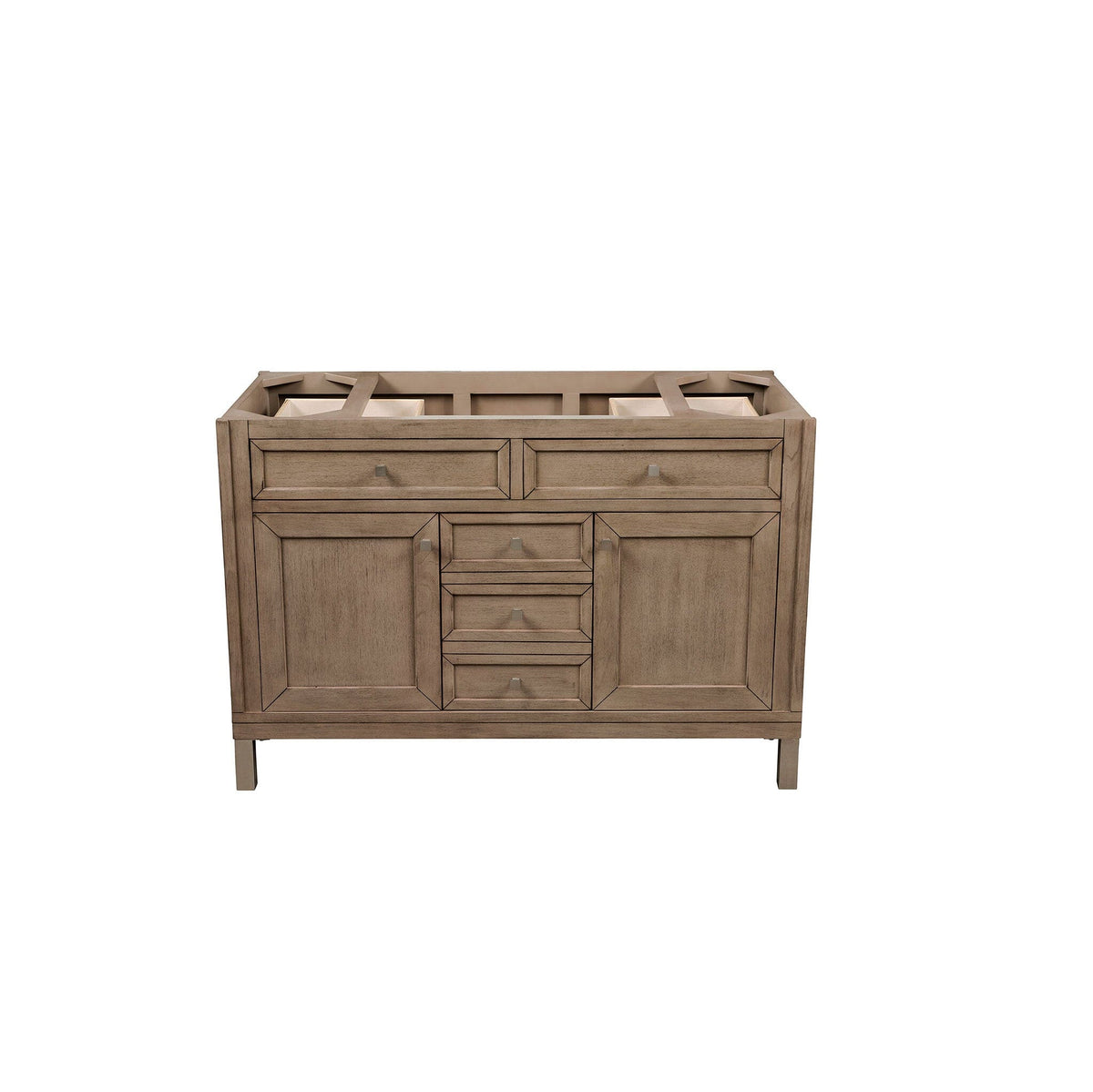 48" Chicago Single Bathroom Vanity, Whitewashed Walnut - vanitiesdepot.com
