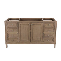 60" Chicago Single Bathroom Vanity, Whitewashed Walnut - vanitiesdepot.com