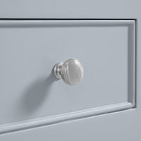 60" Breckenridge Single Vanity, Serenity Blue with Victorian Silver Top