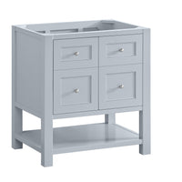 30" Breckenridge Single Vanity, Serenity Blue with Eternal Jasmine Pearl Top