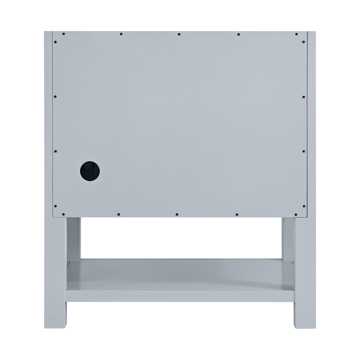 30" Breckenridge Single Vanity, Serenity Blue with Victorian Silver Top