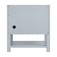 30" Breckenridge Single Vanity, Serenity Blue with White Zeus Top