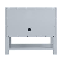 36" Breckenridge Single Vanity, Serenity Blue with Victorian Silver Top