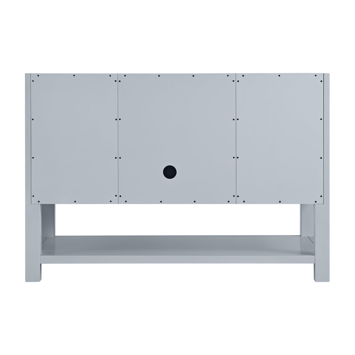 48" Breckenridge Single Vanity, Serenity Blue with Carrara White Marble Top