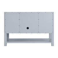 48" Breckenridge Single Vanity, Serenity Blue with Carrara White Marble Top