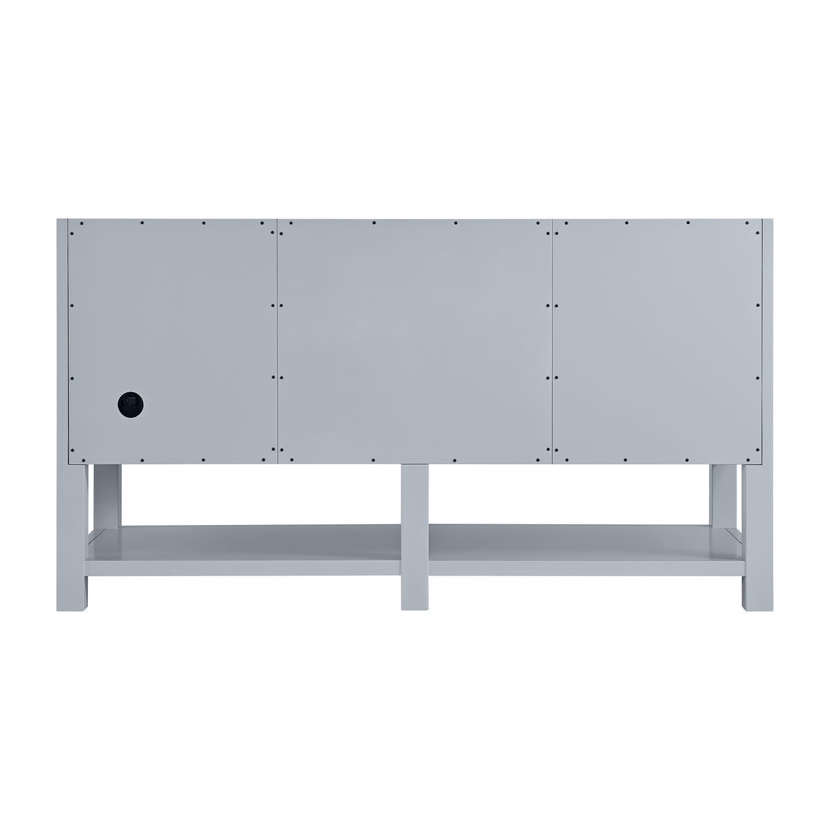 60" Breckenridge Double Vanity, Serenity Blue with White Zeus Top