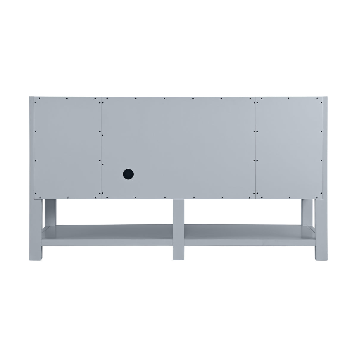 60" Breckenridge Single Vanity, Serenity Blue with Carrara White Marble Top