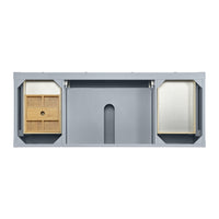 60" Breckenridge Single Vanity, Serenity Blue with Victorian Silver Top