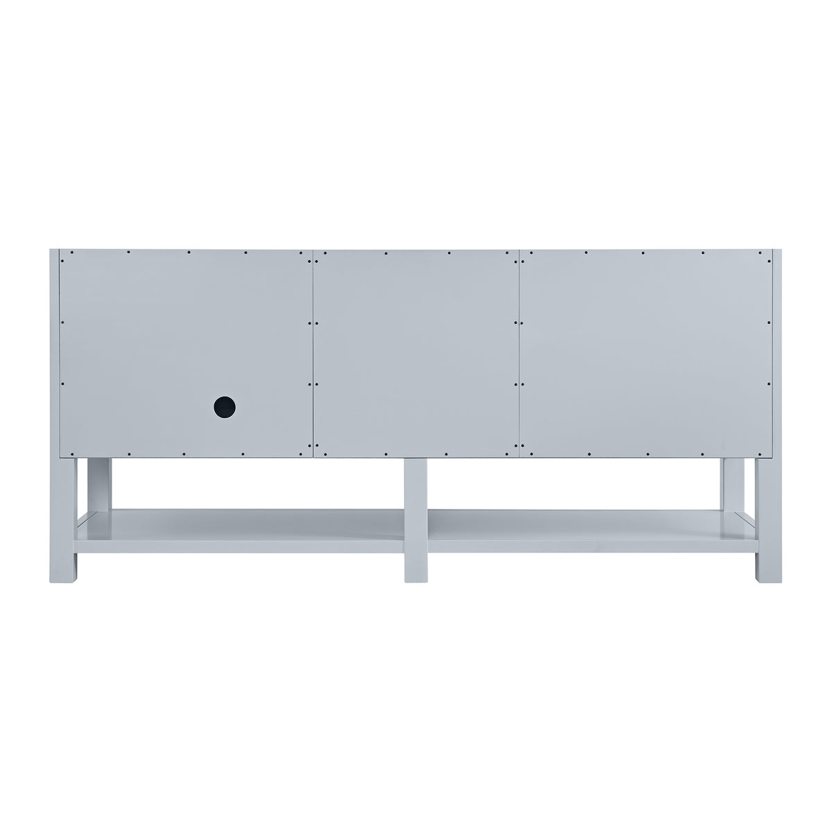 72" Breckenridge Double Vanity, Serenity Blue with White Zeus Top