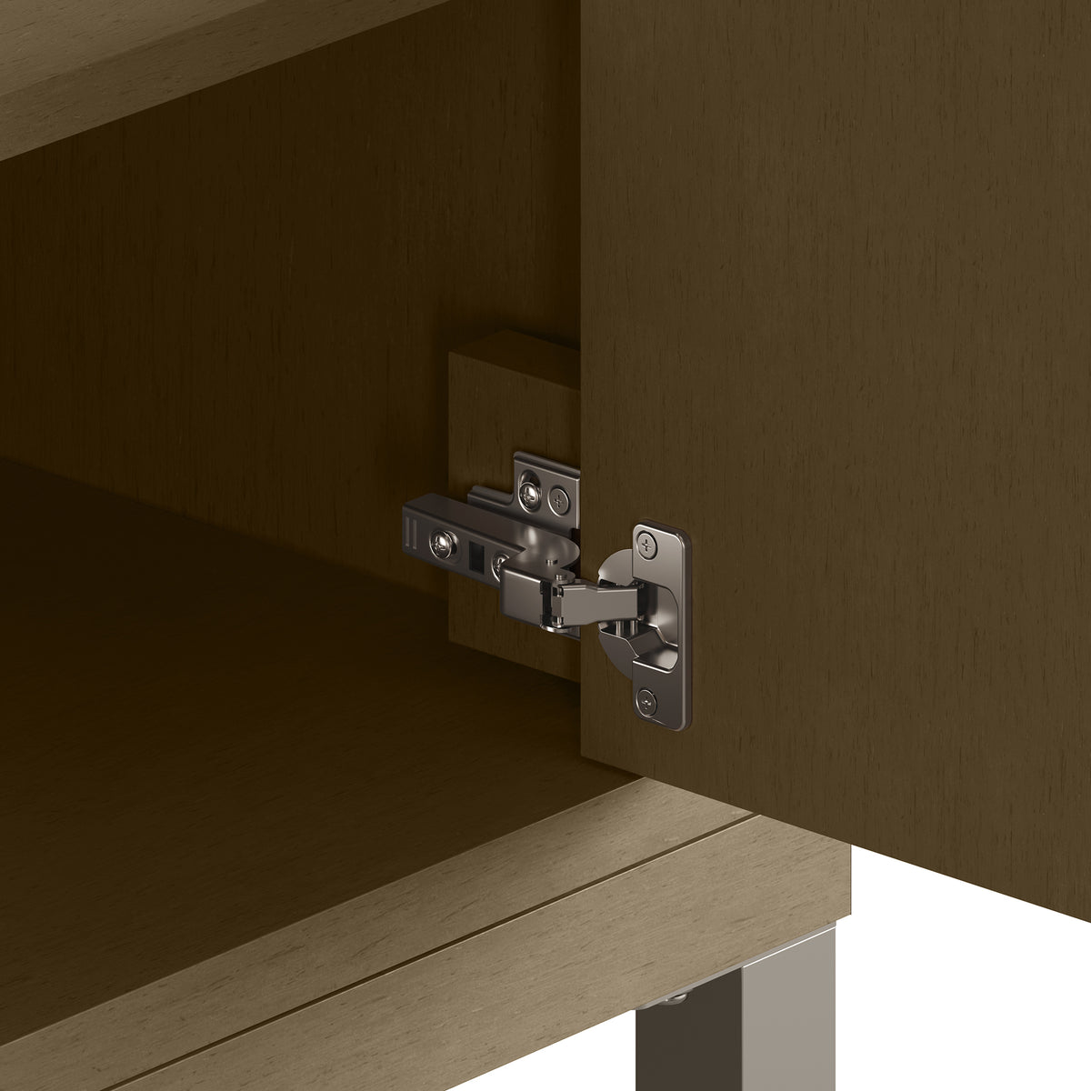 30" Chicago Single Vanity, Walnut Whisper with Carrara White Marble Top