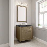 30" Chicago Single Vanity, Walnut Whisper with Charcoal Soapstone Top