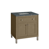 30" Chicago Single Vanity, Walnut Whisper with Lime Delight Top