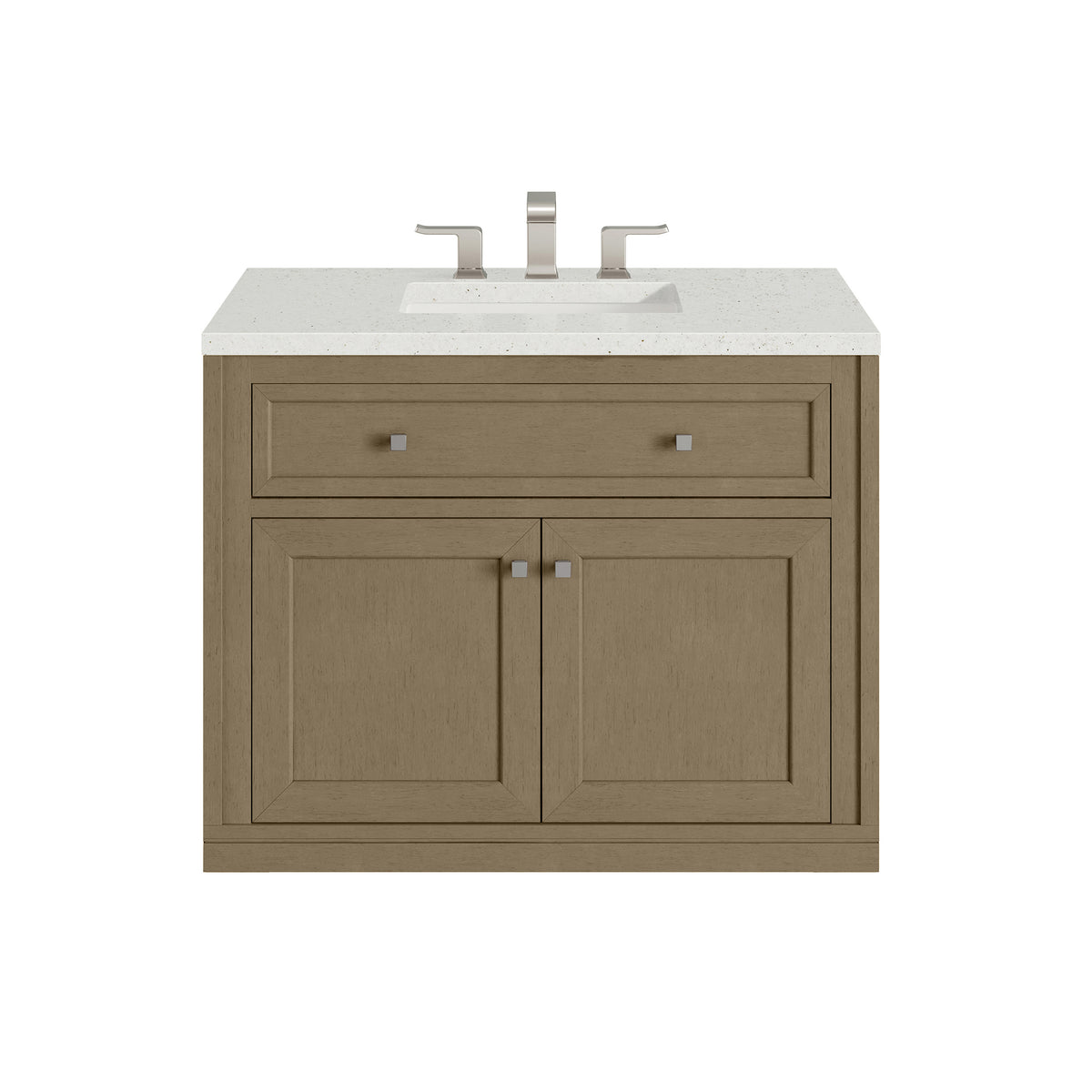 36" Chicago Single Vanity, Walnut Whisper with Lime Delight Top