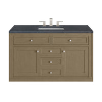 48" Chicago Single Vanity, Walnut Whisper with Charcoal Soapstone Top