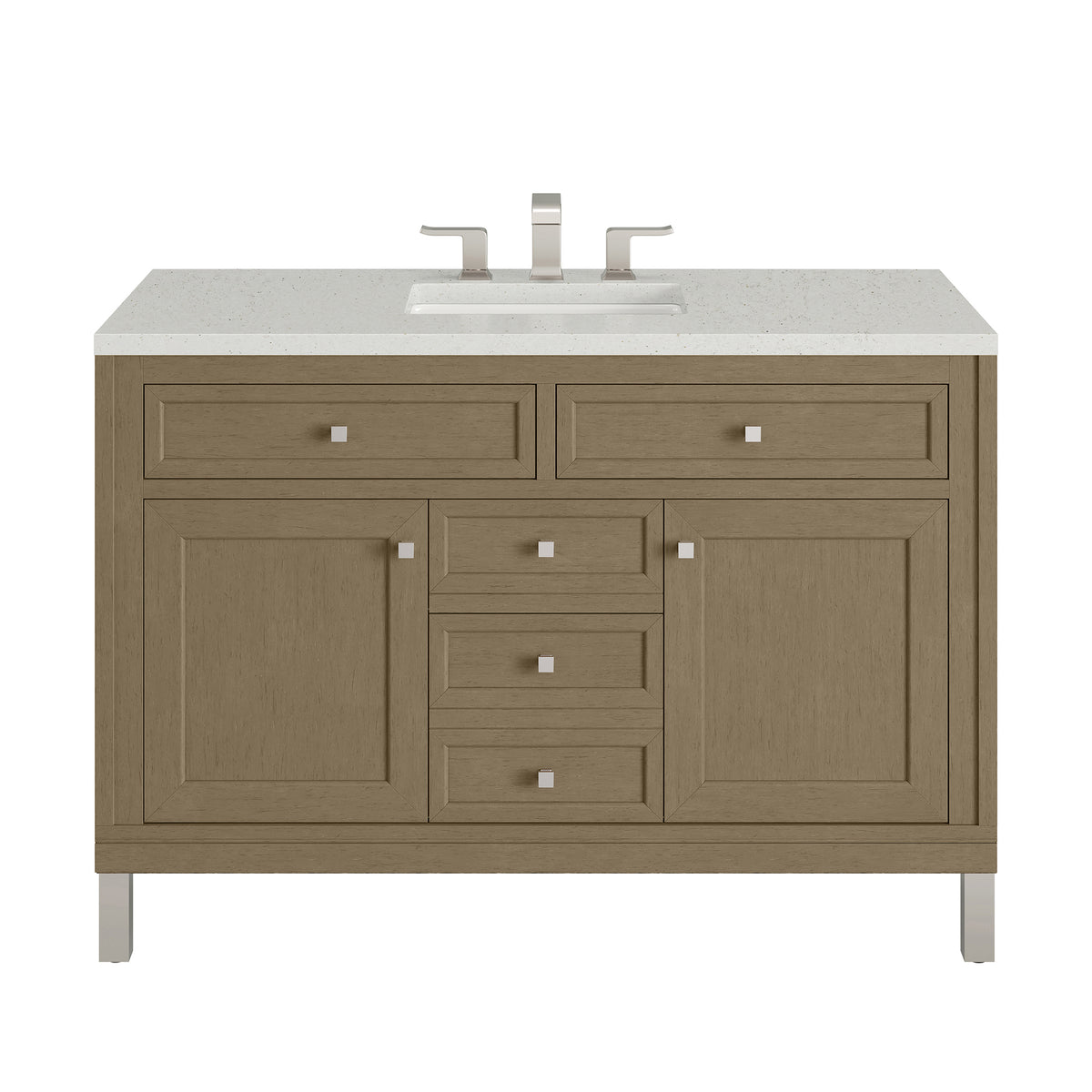 48" Chicago Single Vanity, Walnut Whisper with Lime Delight Top