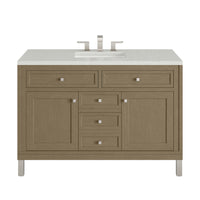 48" Chicago Single Vanity, Walnut Whisper with Lime Delight Top