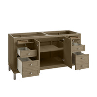 60" Chicago Double Vanity, Walnut Whisper