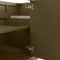 60" Chicago Double Vanity, Walnut Whisper