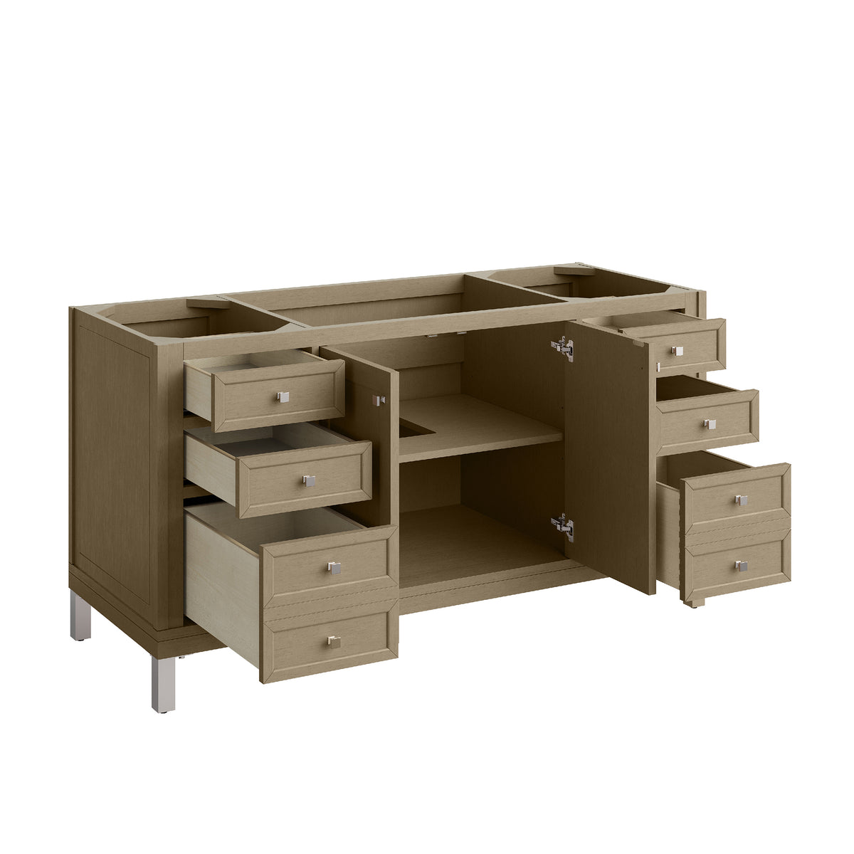 60" Chicago Single Vanity, Walnut Whisper