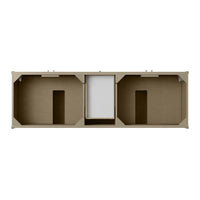 72" Chicago Double Vanity, Walnut Whisper with Charcoal Soapstone Top