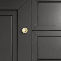 72" Brookfield Double Vanity, Black Onyx with Victorian Silver Top