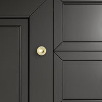 72" Brookfield Double Vanity, Black Onyx with Parisien Bleu Top