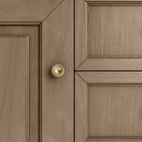 72" Brookfield Double Vanity, Pecan with White Zeus Top