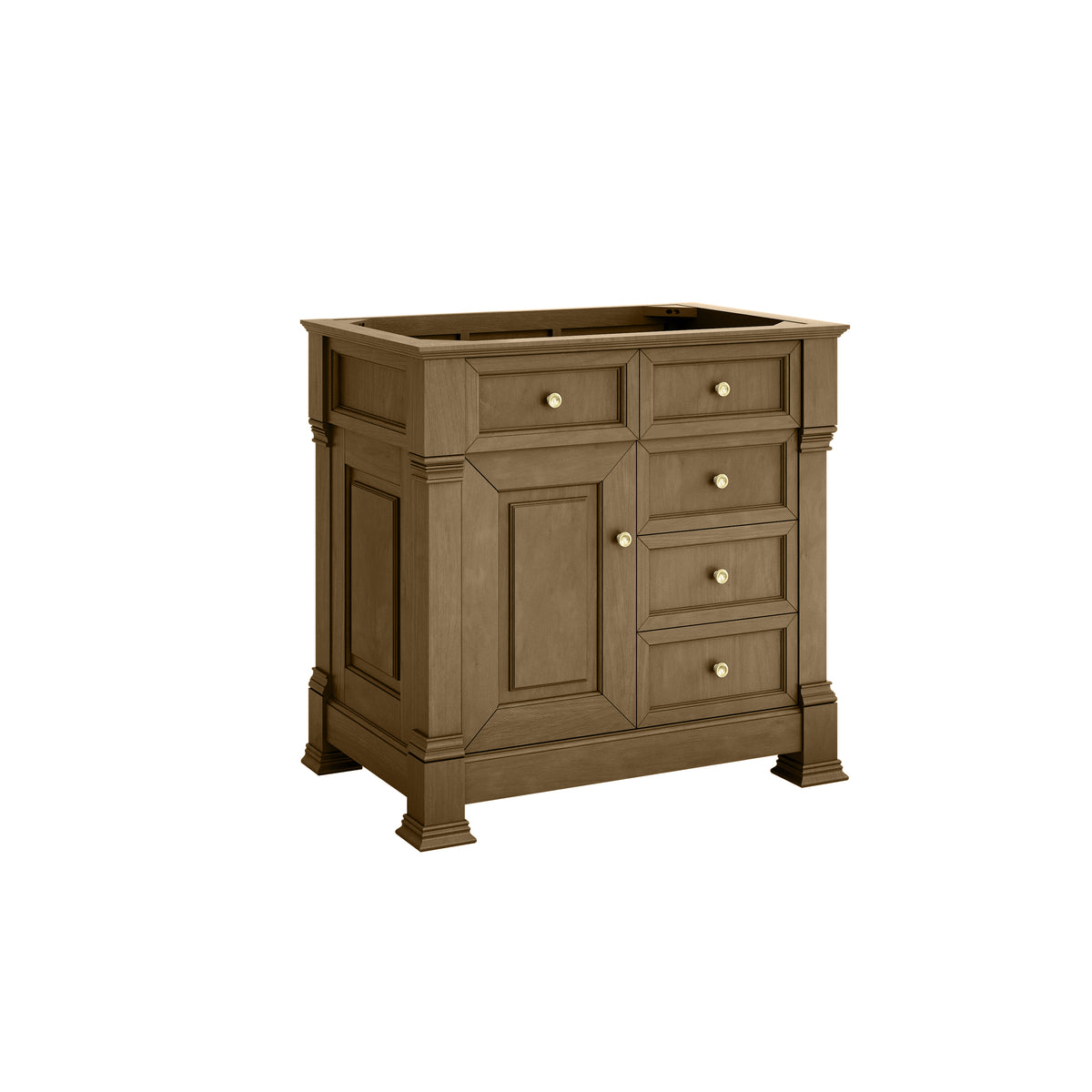 36" Brookfield Single Vanity, Honey Oak