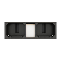 72" Brookfield Double Vanity, Black Onyx with Eternal Jasmine Pearl Top