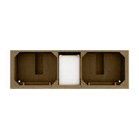 72" Brookfield Double Vanity, Pecan with Parisien Bleu Top