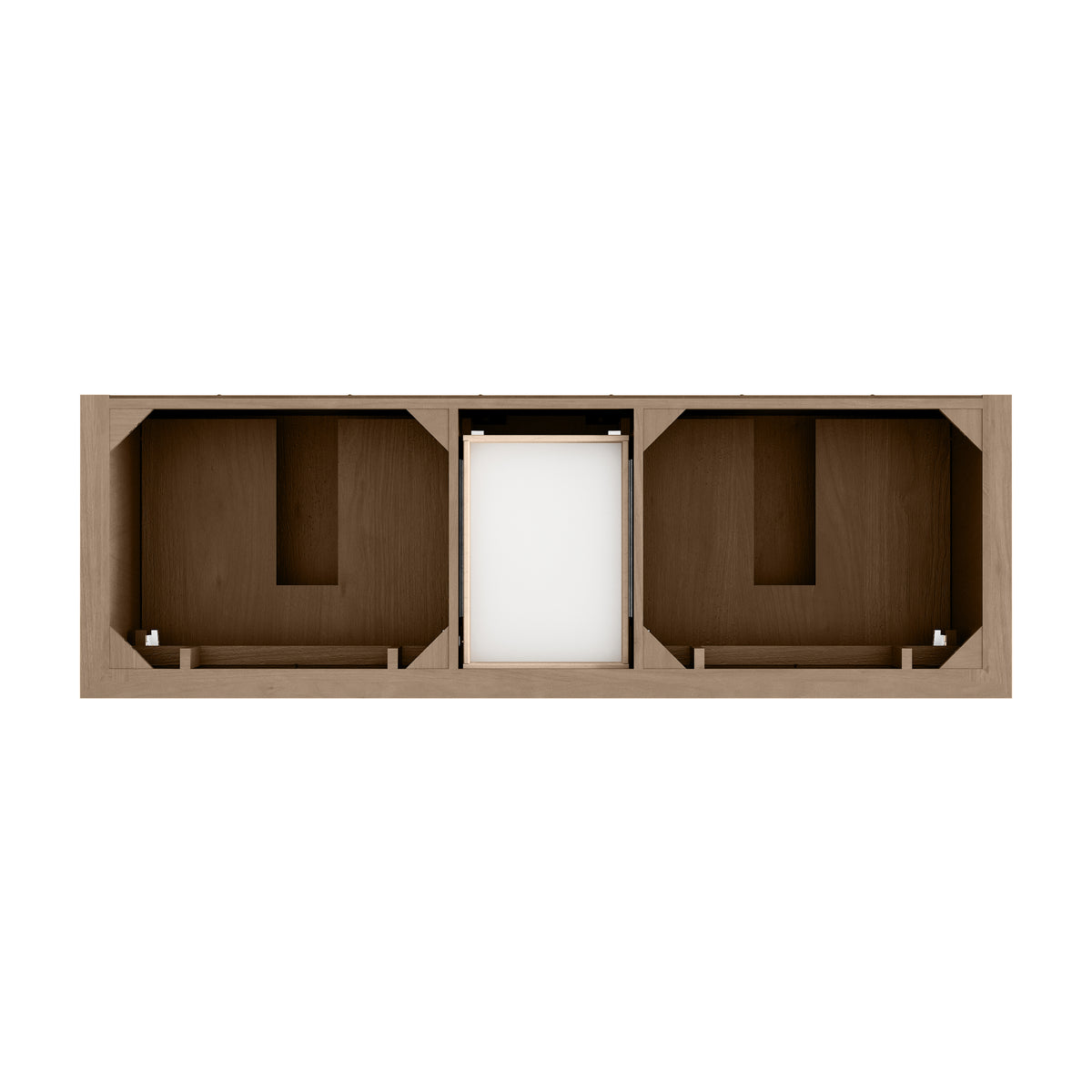 72" Brookfield Double Vanity, Pecan with Parisien Bleu Top