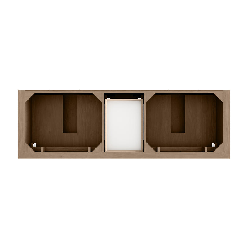 Brookfield 72" Double Vanity, Pecan